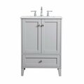Convenience Concepts 24 in. Single Bathroom Vanity in Grey - 24 x 34 x 24 in. HI2222486